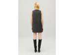 Robe courte gris chiné