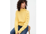 Pull en cachemire avec pressions dorés