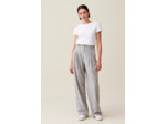 Pantalon large maille gris clair