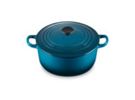 Cocotte ronde 22cm en fonte émaillée deep teal
