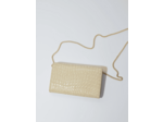 Pochette à chaîne en cuir glossy