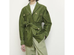 Veste en coton et pressions or