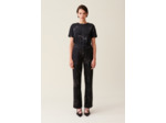 Pantalon sequins brodés noir