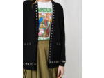 Cardigan en maille à œillets
