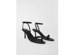 Sandales à talon brides fines en cuir