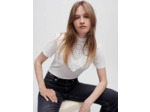 Tee-shirt à broderies et volants