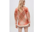 Cardigan fluffy en jacquard losanges