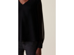 Blouse fluide transparente