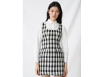 Robe sans manches façon tweed