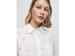 Chemise en popeline brodée et ajourée