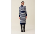 Jupe maille rayures marinière