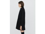 Manteau en drap de laine et velours