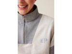Sweatshirt col montant zippé