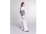 Pull marinière col zippé