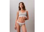 CULOTTE BIKINI EN COTON ÉLASTIQUE RIBBÉE
