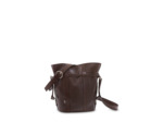 ELSA FACON IGUANA ET CUIR LISSE - Sac Seau - Chocolat