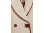 Manteau réversible peau lainée écru