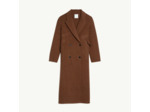 Manteau long oversize en laine