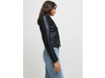 Blouson en cuir d'agneau façon biker