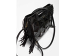 Sac M en cuir à patchs