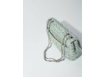 Sac clover à chaînes en tweed