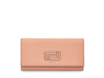 Mia de Lancel - Portefeuille slim rabat - Grand modèle - Rose Sunset