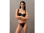 STRING THONG EN LACE FLORALE NOIRE