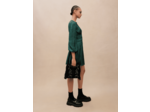 Sac M en cuir brodé et clouté