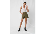 Short kaki en toile de coton