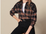 Chemise à carreaux et broderies western