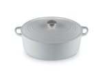 Cocotte ovale 31cm en fonte émaillée vapeur