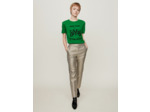 Pantalon en jacquard Lurex