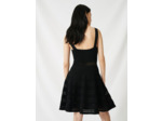 Robe patineuse en maille ajourée