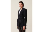 Veste tailleur boutonnée ceinturée