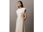 ROBE MIDI EN LIN ÉLASTIQUE