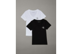 T-SHIRT À COL EN V MONOLOGO - PACK