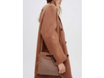 Manteau en double face chiné