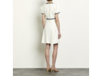 Robe courte à galon frangé appliqué