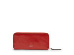 Clic de Lancel - Portefeuille slim zippe - Grand modèle - Rouge Lancel