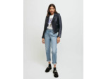 Blouson en cuir d'agneau façon biker