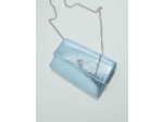 Pochette en cuir effet python