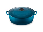 Cocotte ovale 31cm en fonte émaillée deep teal