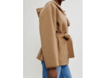Manteau en double face à capuche