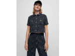 Chemise courte façon tweed