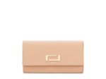 Pia de Lancel - Portefeuille slim rabat - Grand modèle - Nude