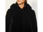 Veste à capuche en fausse fourrure