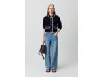 Cardigan épais bicolore