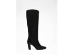 Bottes en cuir à talon haut
