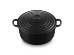 Cocotte ronde 26cm en fonte émaillée noire