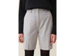 Bermuda droit gris clair